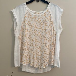 Altar’d State mixed media yellow top